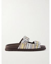 Missoni - Clea Striped Woven Sandals - Lyst