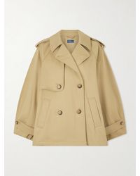 Polo Ralph Lauren - Double-Breasted Cotton-Gabardine Trench Coat - Lyst