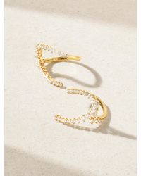 Yvonne Léon - Set De Deux Bagues En Or 18 Carats (750/1000) Et Diamants Double Bague Coeur - Lyst