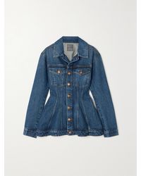 Goldsign - Net Sustain The Benning Organic Denim Peplum Jacket - Lyst
