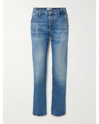 FRAME - The Drop Mid-Rise Straight-Leg Jeans - Lyst