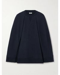 Loewe - Cotton And Cashmere-Blend Jersey Poncho - Lyst