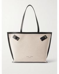 Proenza Schouler - Days Leather-Trimmed Canvas Tote - Lyst