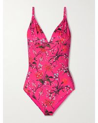 Erdem - Floral-Print Swimsuit - Lyst
