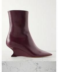 Paris Texas - Nina 50 Leather Wedge Ankle Boots - Lyst