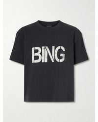 Anine Bing - Walker Printed Cotton-Jersey T-Shirt - Lyst