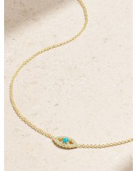 Jennifer Meyer - Evil Eye Mini 18-Karat Diamond And Necklace - Lyst