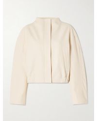 Loulou de Saison - Bago Cropped Textured Cotton-Blend Twill Jacket - Lyst