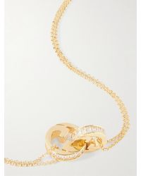 Gucci - Blondie Goldfarbene Kette Mit Kristallen - Lyst
