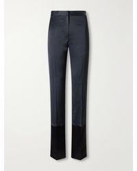 Sharon Wauchob - Sue Paneled Satin Straight-Leg Pants - Lyst