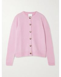 Allude - Ribbed Cashmere And Silk-Blend Cardigan - Lyst