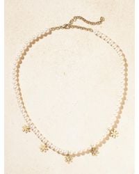 Sydney Evan - Daisy 14-Karat, Pearl And Diamond Necklace - Lyst