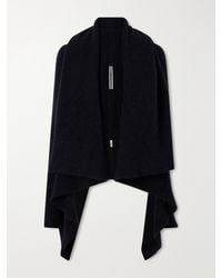 Rick Owens - Draped Wool-Blend Cardigan - Lyst