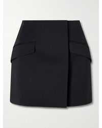 Givenchy - Grain De Poudre Wool Mini Skirt - Lyst