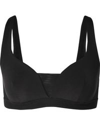 Stella McCartney Haut De Bikini À Armatures Et À Finitions En Résille - Noir