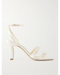 Manolo Blahnik - Neusita 90 Satin Sandals - Lyst