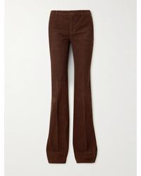 Saint Laurent - Cotton-Corduroy Bootcut Pants - Lyst