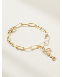 Sydney Evan - Medium Love 14-Karat Diamond Bracelet - Lyst