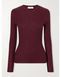 Gabriela Hearst - Browning Ribbed Wool And Silk-Blend Sweater - Lyst