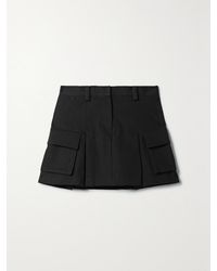 Frankie Shop - Audrey Minirock Aus Baumwoll-Twill Mit Falten - Lyst