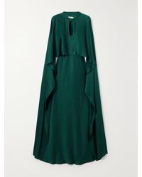 Jonathan Simkhai - Amory Robe Aus Satin Mit Cape-Effekt - Lyst