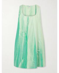 Loewe - Dégradé Crinkled Cotton-Blend Mini Dress - Lyst