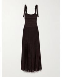 Zimmermann - Lucky Metallic Ribbed Stretch-Knit Maxi Dress - Lyst