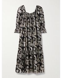Alix Of Bohemia - Lilium Cotton And Lurex-Blend Midi Dress - Lyst