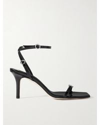 Aeyde - Hallie Patent-Leather Sandals - Lyst