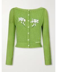 ShuShu/Tong - Embellished Knitted Cardigan - Lyst