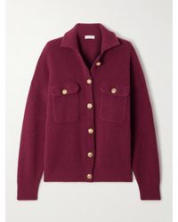 Brunello Cucinelli - Ribbed Wool, Cashmere And Silk-Blend Cardigan - Lyst