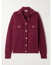 Brunello Cucinelli - Ribbed Wool, Cashmere And Silk-Blend Cardigan - Lyst