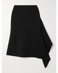 Dries Van Noten - Wrap-Effect Cotton-Blend Ponte Midi Skirt - Lyst