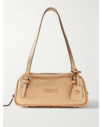 Versace - Metallic Leather Shoulder Bag - Lyst