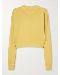 ÉTERNE - Cropped Cotton-Jersey Sweater - Lyst