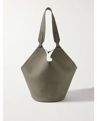 KHAITE - Lotus Small Textured-Leather Tote - Lyst