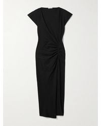 Isabel Marant - Nadela Asymmetrisches Maxikleid Aus Baumwoll-Jersey Mit Raffung - Lyst