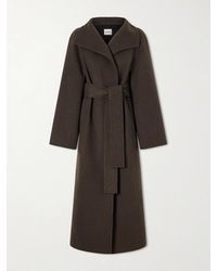 KHAITE - Romare Belted Double-Face Wool Coat - Lyst