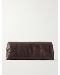 Rick Owens - Crinkled-Leather Clutch - Lyst