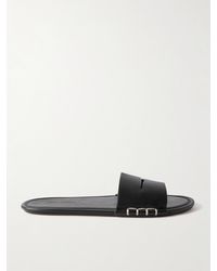 JW Anderson - Loafer Leather Slides - Lyst