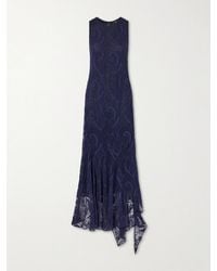Etro - Devoré Cotton-Blend Crepe-Jersey Maxi Dress - Lyst
