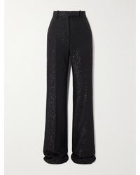 Tom Ford - Sequin-Embellished Wool-Blend Twill Straight-Leg Pants - Lyst