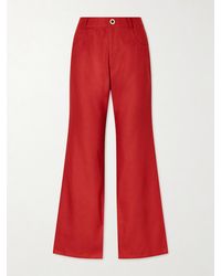 Alix Of Bohemia - Bunny Russet Silk Flared Jeans - Lyst