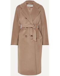 Max Mara 101801 Icon Double-breasted Wool And Cashmere-blend Coat - Brown