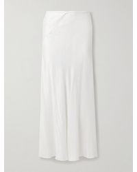 The Row - Luce Washed-Satin Maxi Skirt - Lyst