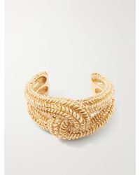 Paola Sighinolfi - Maja 18-Karat-Plated Pewter Bangle - Lyst
