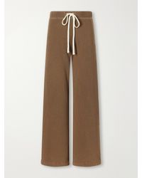James Perse - Cotton-Terry Wide-Leg Sweatpants - Lyst
