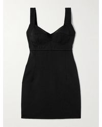 Dolce & Gabbana - Minikleid Aus Gabardine Aus Einer Wollmischung Mit Wellenkanten - Lyst