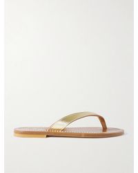 K. Jacques - Torino Metallic Leather Sandals - Lyst