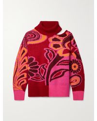 FARM Rio - Rollkragenpullover Aus Strick Mit Intarsienmotiven Und Cut-Out - Lyst